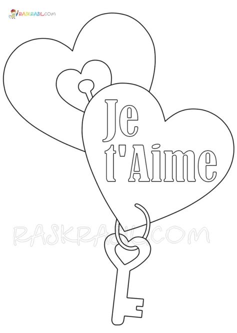 Coloriage Je t aime 25 nouvelles images pour une déclaration d amour