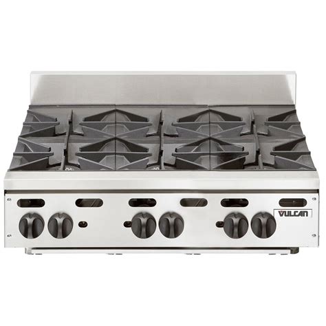 Vulcan Vhp636 Natural Gas 36 6 Burner Countertop Range 180 000 Btu