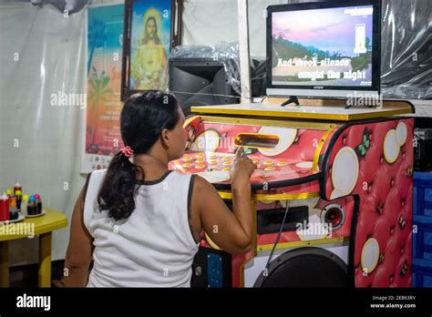 Karaoke at the Philippines, Siargao Island Carinderia Stock Photo - Alamy