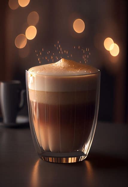 Premium Ai Image Cup Of Hot Cappuccino Coffee Illustration Generative Ai