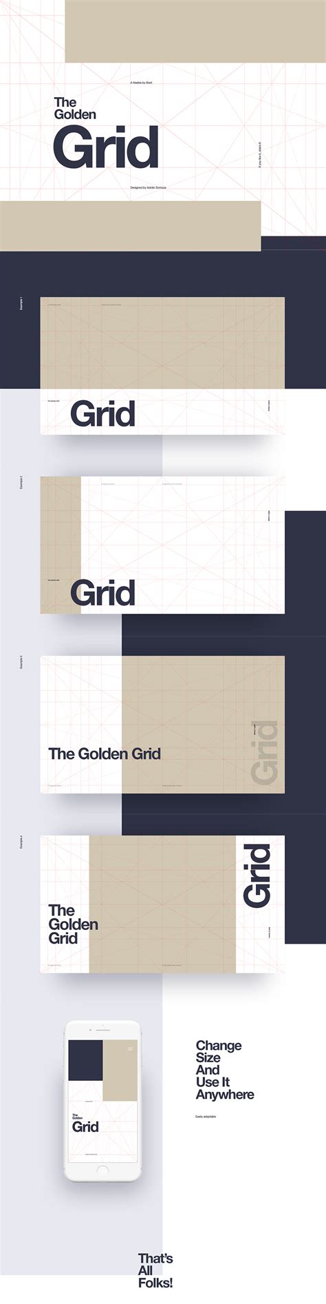 Golden Ratio Grid Freebie - Download FREE PSD - FreebiesUI