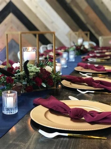 Luxurious Love Burgundy And Blue Wedding Themes For Discerning 2023