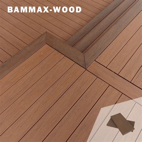 China Waterproof Terrace Wood Plastic Composite Decking No Glue Outdoor