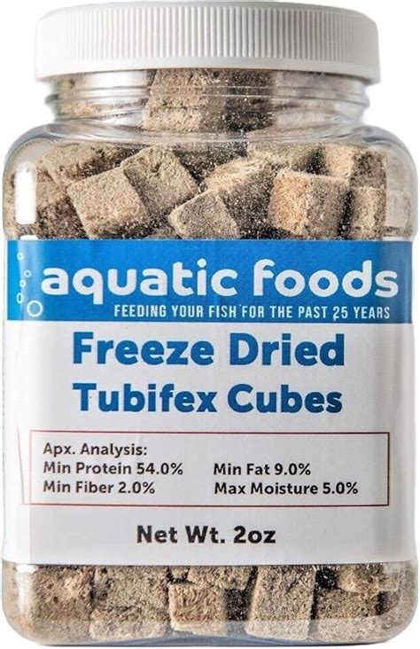 Amazon Aquatic Foods Inc Tubifex Worms Freeze Dried Floating