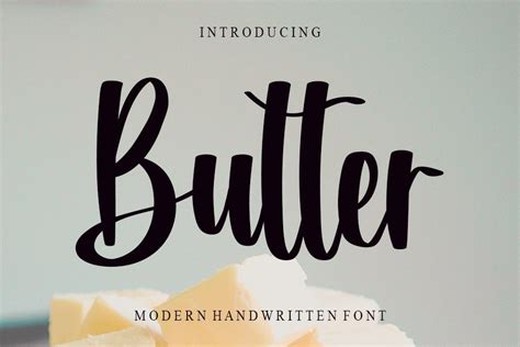 Butter Font By NYA Letter Creative Fabrica