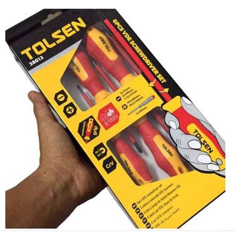 Tolsen Tools Tool Kit Set 6 Pcs Insulatted Screwdriver Set 38013