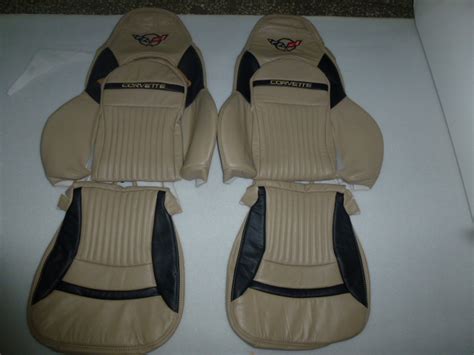 1997 2004 C5 Corvette Genuine Leather Seat Covers For Sport Seats Interior Innovation