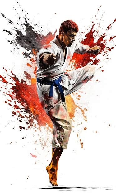 Premium Ai Image A Martial Arts Poster Featuring A Martial Arts