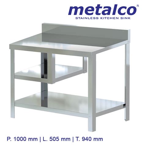 Jual Meja Stainless Steel Metalco Mt Sb Meja Dapur Portable