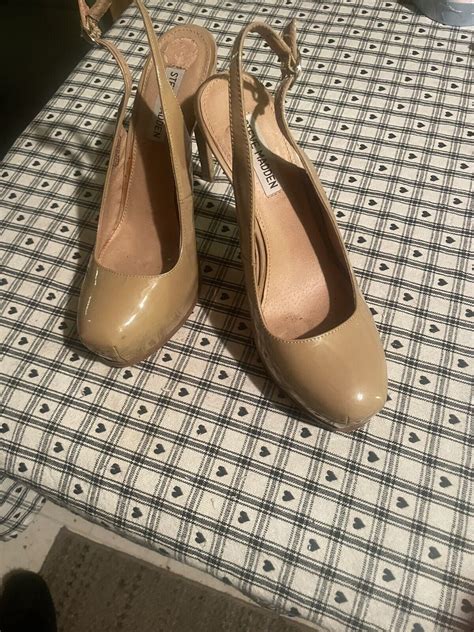 Steve Madden Staciee Nude Slingback Stilettos W Hidd Gem