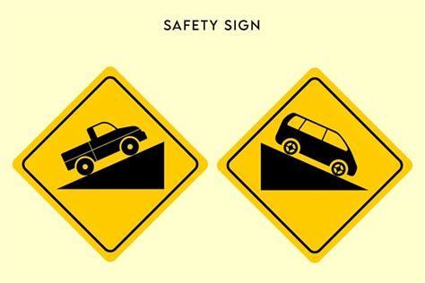 Premium Vector | Traffic symbols and road safety signs vector image