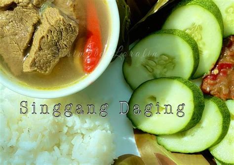 Resipi Singgang Daging Sihat Oleh Sesimple Loralin Cookpad