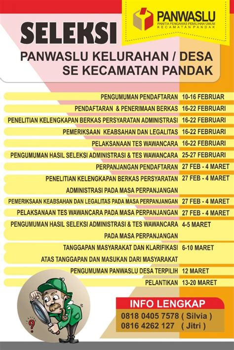 Seleksi Panwaslu Desa Se Kecamatan Pandak Website Kalurahan Caturharjo