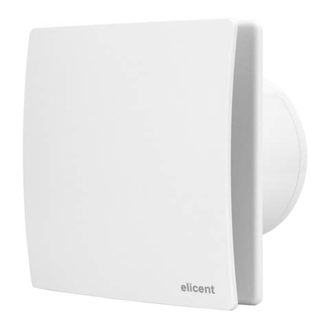 Ventilator baie Elicent Elegance 100, aspiratie perimetrala, clapeta ...