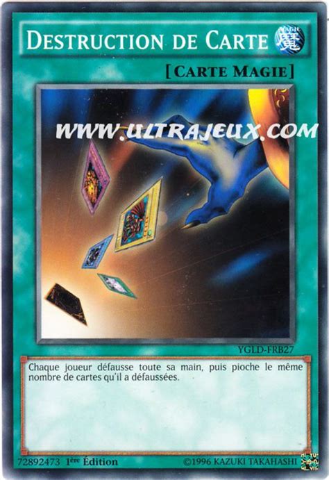 Destruction De Carte YGLD FRB27 Carte Yu Gi Oh Cartes à l Unité