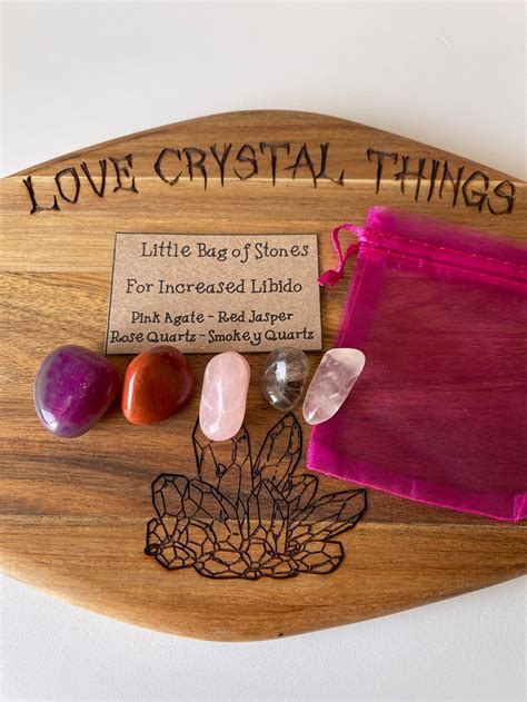 Set Of Crystals For Sex Drive And Libido Tumble Stones Etsy