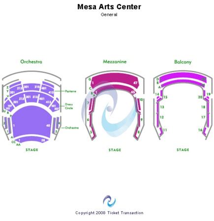 Mesa Arts Center Ikeda Theater Seating Chart | Elcho Table