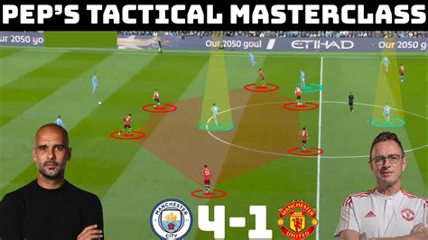 Tactical Analysis Manchester City Manchester United How Pep