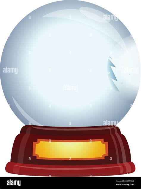 Crystal Snowglobe Icon Cartoon Style Stock Vector Image And Art Alamy