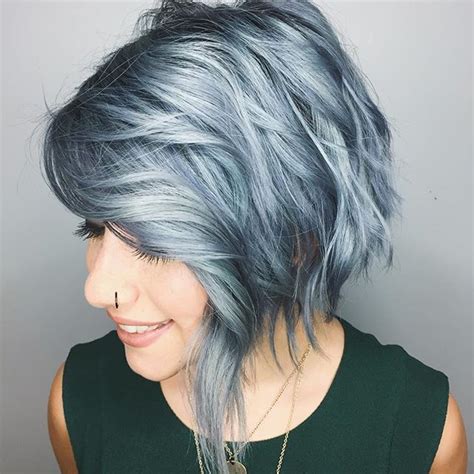 From Pastels To Silver This Girl Slays Every Colour Silver Hair Gunmetal Grey Cabello Gris