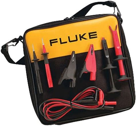 Fluke Tlk Suregrip Industrial Test Lead Kit With Zippered Vinyl