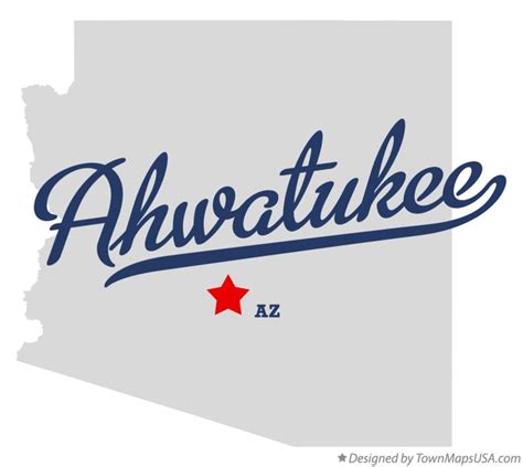 Map of Ahwatukee, AZ, Arizona