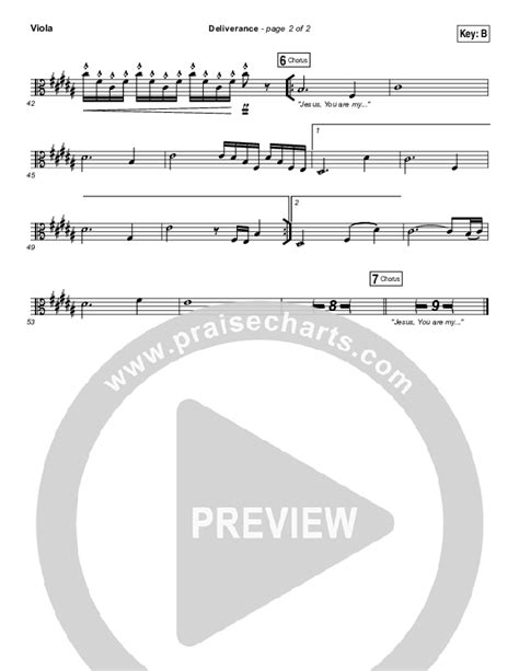 Deliverance Viola Sheet Music Pdf Gateway Praisecharts