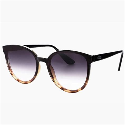 Otra Eyewear Dali Black To Tortoise Grey Gradient Lens Sunglass Culture