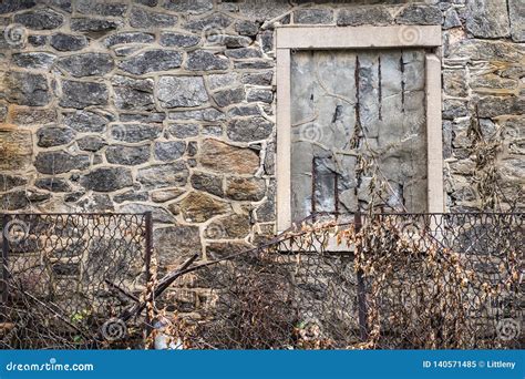 Abandoned Building Stone Wall Window Stock Image Image Of Aged