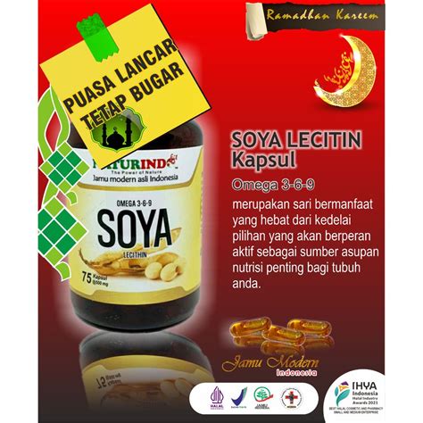 Jual SOYA LECITHIN OMEGA 3 6 9 Kapsul Herbal Sari Kedelai Pilihan