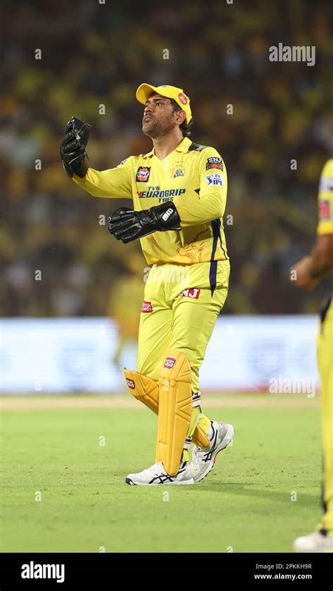 Match No 6 TATA IPL 2023 CSK Vs LSG MS Dhoni Stock Photo Alamy