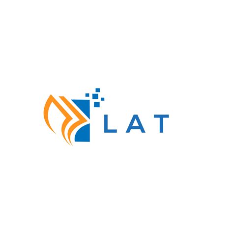 lat credit repair accounting logo design  white background lat