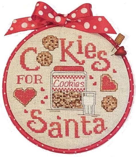 Santas Cookies Cross Stitch Pattern