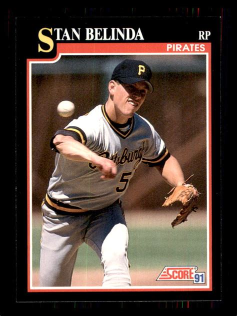 1991 Baseball Score Stan Belinda Pittsburgh Pirates 296 EBay