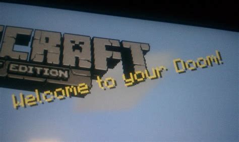 minecraft home screenwelcome   doom  herobrine fan