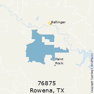 Rowena (zip 76875), TX