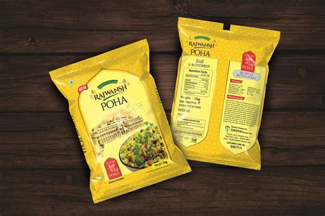 Poha Packet Pouch Packaging Creative Design Service Corpteaser