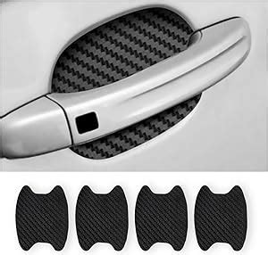 Pcs Car Door Handle Protector Sticker Universal Carbon Fiber Anti