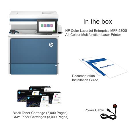 Hp Color Laserjet Enterprise Mfp 5800f A4 Colour Multifunction Laser