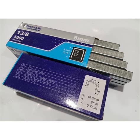 Jual Isi Staples Paku Tembak 13 4 13 6 13 8 Stapler Perekat BENZ 13 8