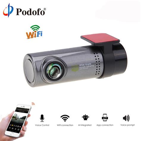 Podofo Smart WiFi DVR Cam 130 Degree Wireless Car Dash Cam 1080P Full