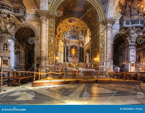 Interior Of Santa Maria Del Popolo Church. Stock Photo - Image: 38424982