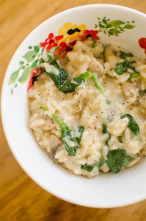 Spinach And Mushroom Risotto Living Lou