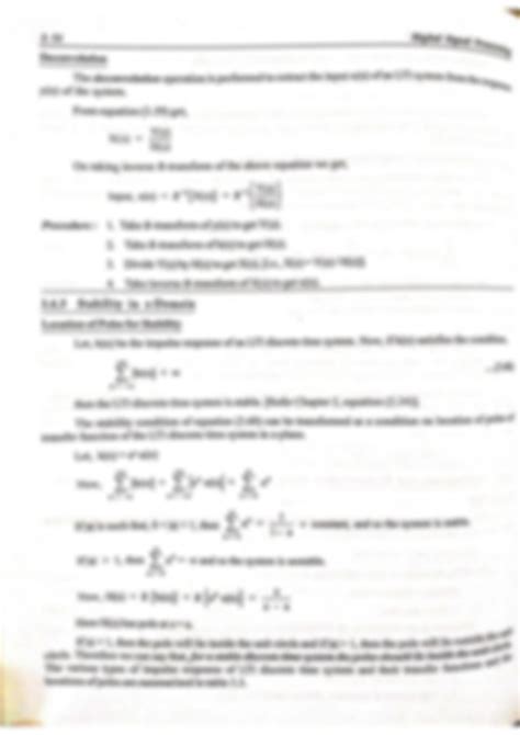 Solution Analysis Of Lti Discrete Time System Using Z Transform Transfer Function Of Lti