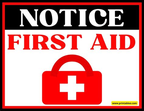 33 First Aid Sign Download Free Printables