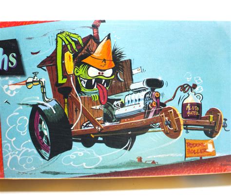 Vintage Rat Fink Weird Ohs Ed Big Daddy Roth Plastic Model Kit Miniature Hot Rod Monster Huey S