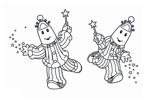 Magic Bananas in Pyjamas Coloring Page - Free Printable Coloring Pages ...