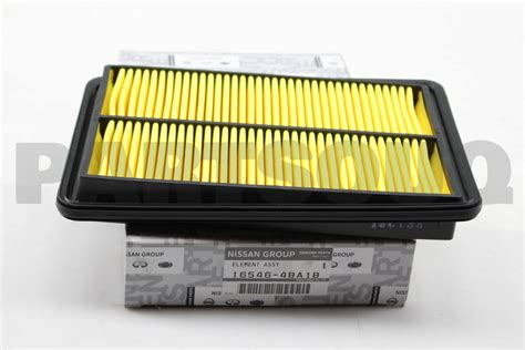 NISSAN 165464BA1B - Air filter cross reference
