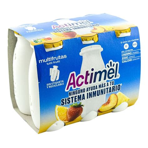 Comprar Yogur L Casei L Quido Multifrutas Actimel X Ml