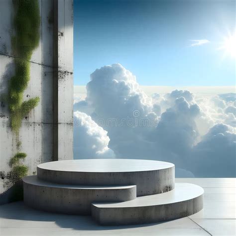 Contemporary Ceramic Podium Industrial Elegance And Natural Textures